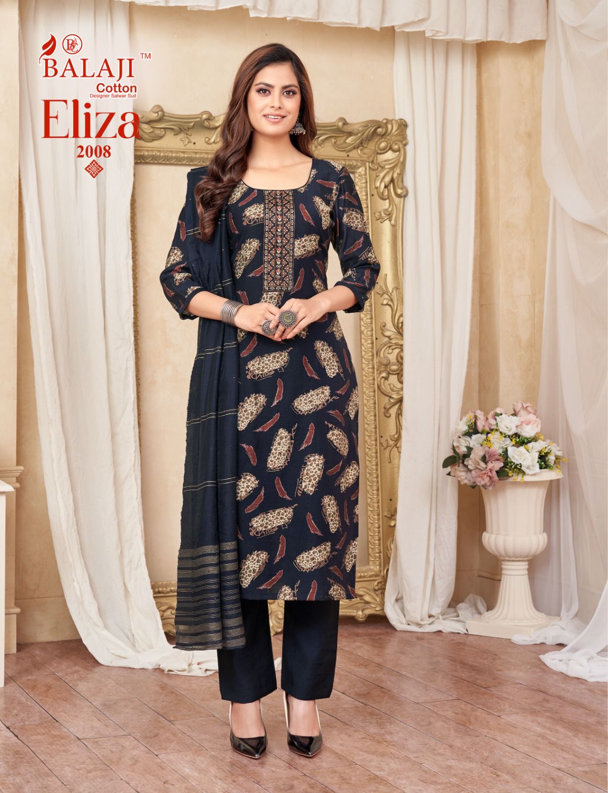 Eliza Vol 2 Balaji Vertican Readymade Pant Style Suits Exporter