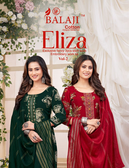 Eliza Vol 2 Balaji Vertican Readymade Pant Style Suits Exporter