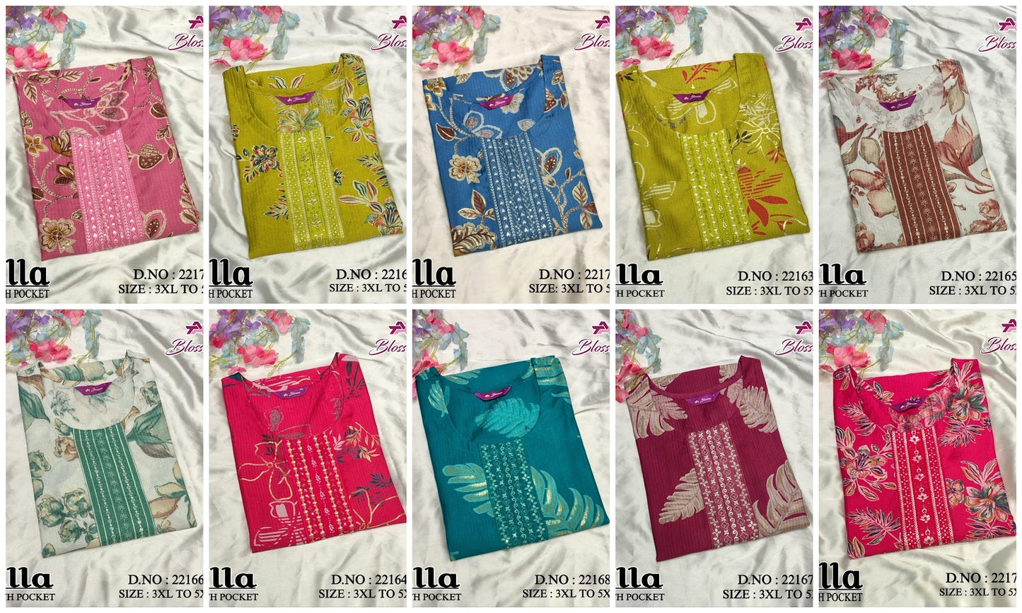 Ella Jnx Berlin Plus Size Kurtis Wholesale Price