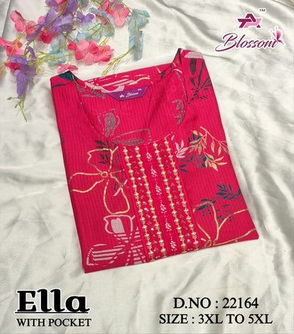 Ella Jnx Berlin Plus Size Kurtis Wholesale Price