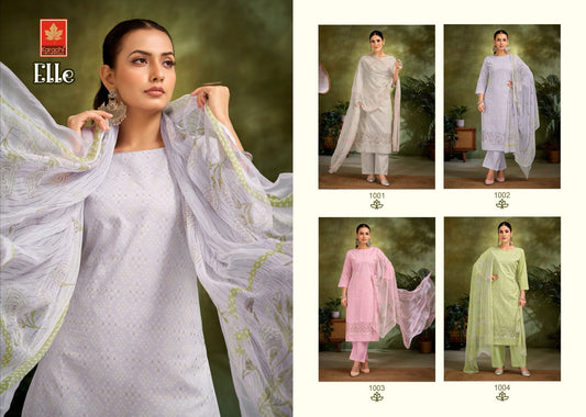 Elle Karachi Prints Cambric Pant Style Suits Wholesale Price