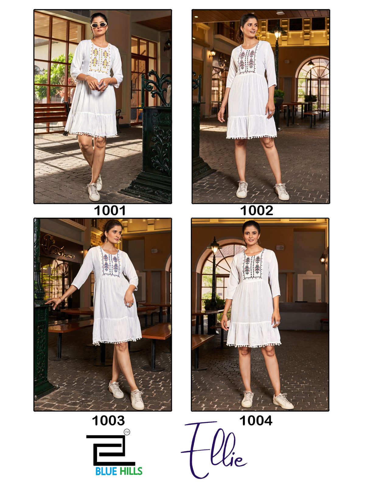 Ellie Blue Hills Wrinkle Rayon Midi Dress Manufacturer Ahmedabad