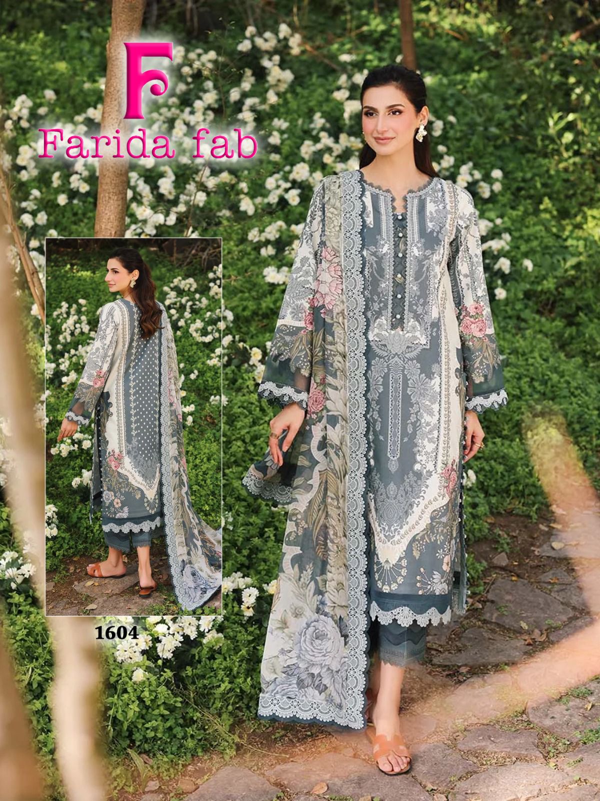 Ellija B Heavy Luxury Lawn Collection Farida Fab Karachi Salwar Suits Manufacturer Gujarat