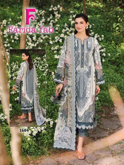 Ellija B Heavy Luxury Lawn Collection Farida Fab Karachi Salwar Suits Manufacturer Gujarat