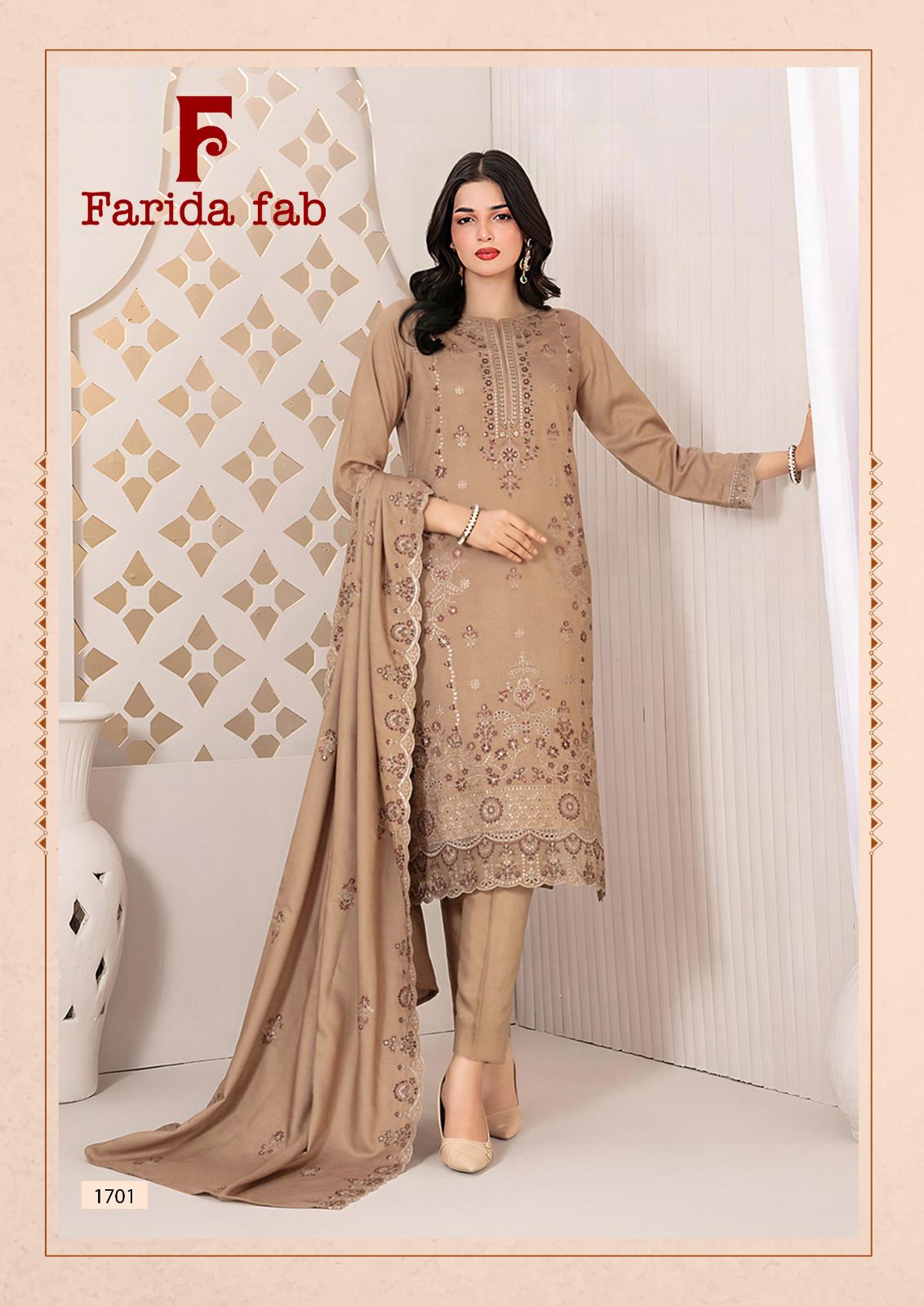 Ellija B Vol 17 Farida Fab Lawn Cotton Karachi Salwar Suits Exporter