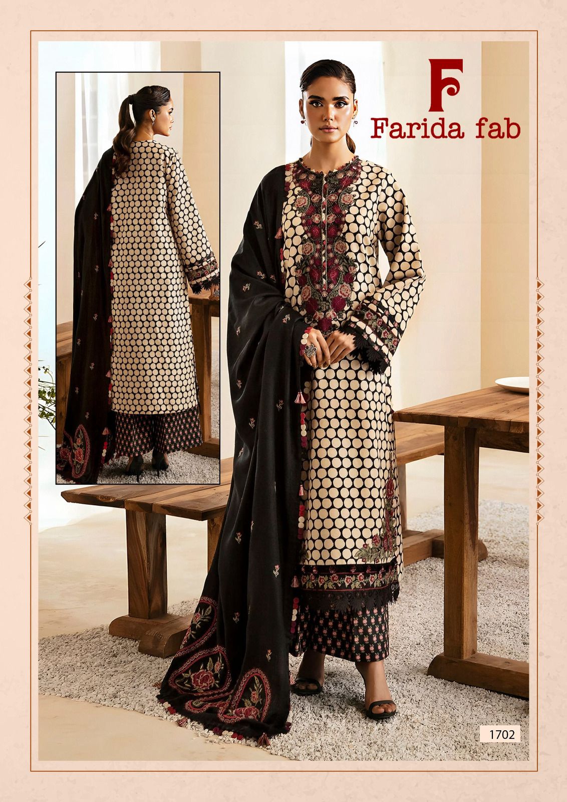 Ellija B Vol 17 Farida Fab Lawn Cotton Karachi Salwar Suits Exporter