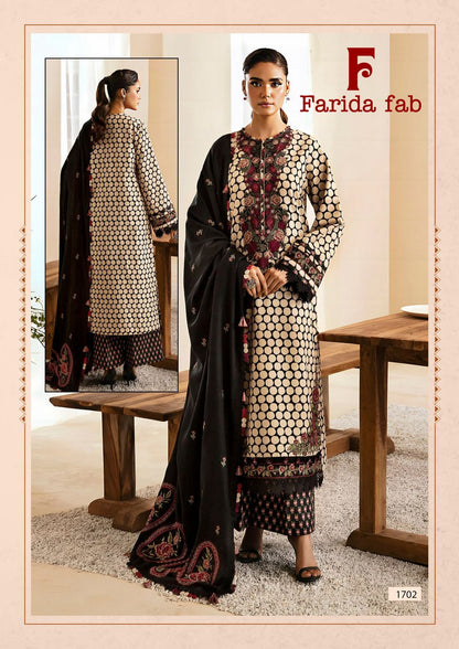 Ellija B Vol 17 Farida Fab Lawn Cotton Karachi Salwar Suits Exporter