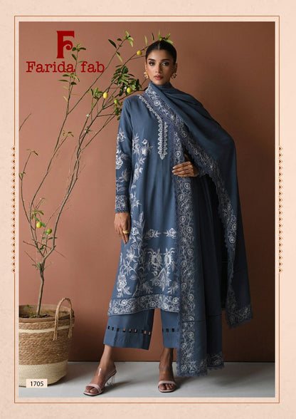 Ellija B Vol 17 Farida Fab Lawn Cotton Karachi Salwar Suits Exporter