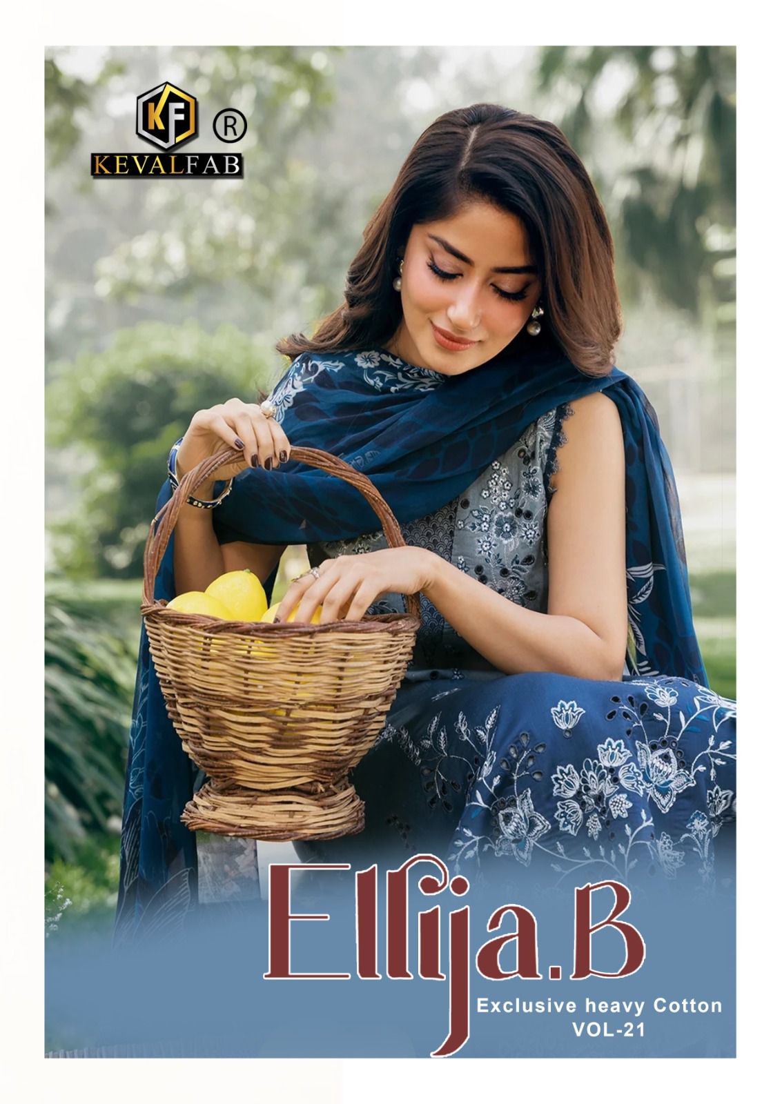Ellija B Vol 21 Keval Fab Mix Cotton Karachi Salwar Suits Wholesale Rate