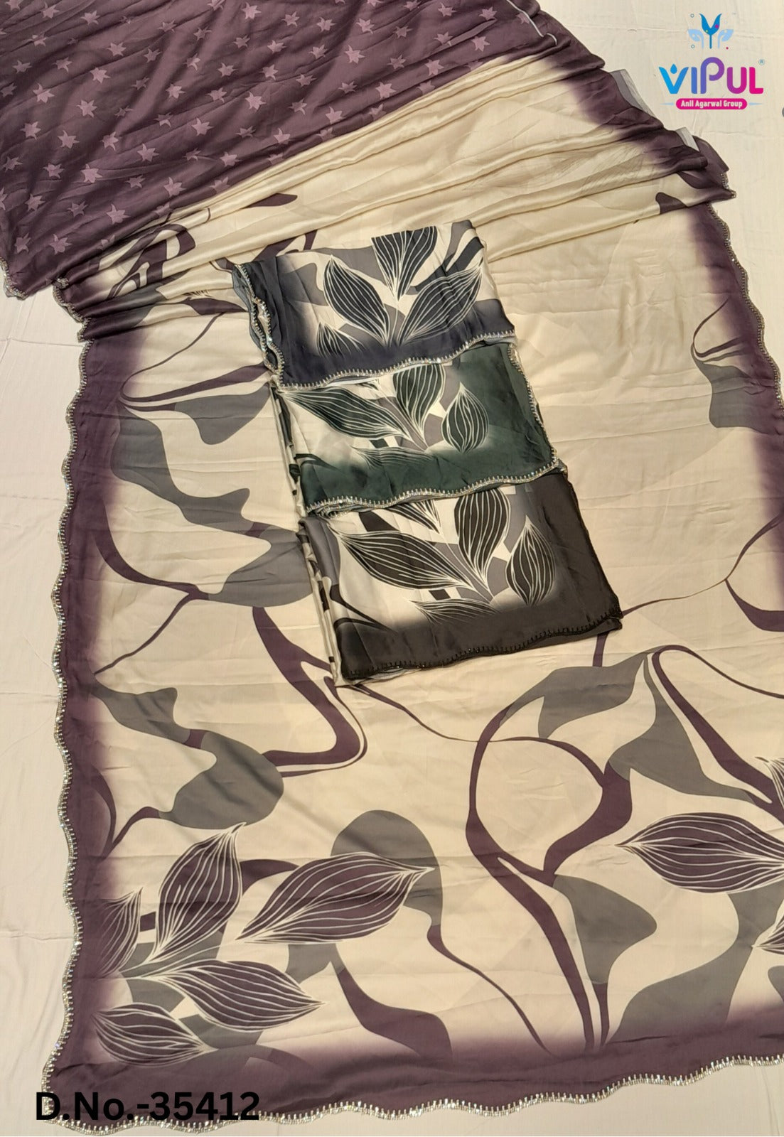 Elliza Vipul Soft Satin Sarees Supplier Gujarat