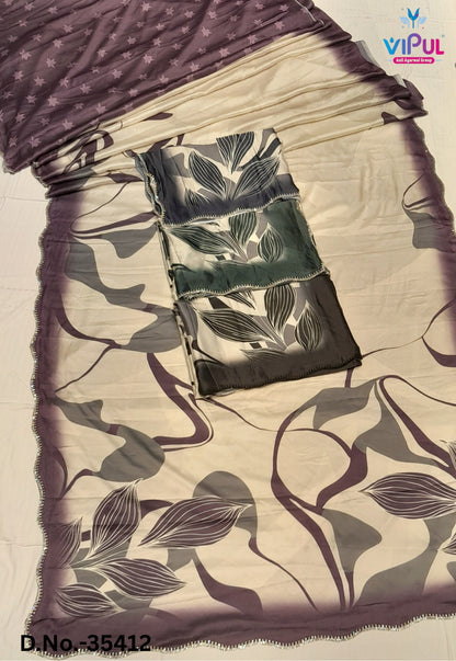 Elliza Vipul Soft Satin Sarees Supplier Gujarat