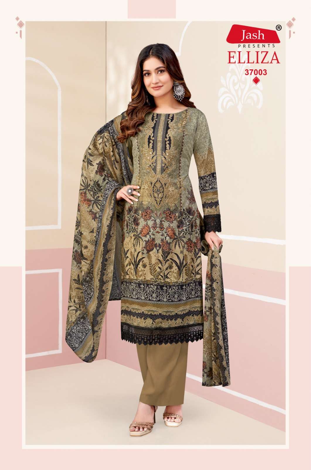 Elliza Vol 37 Jash Cotton Karachi Salwar Suits Wholesale Rate