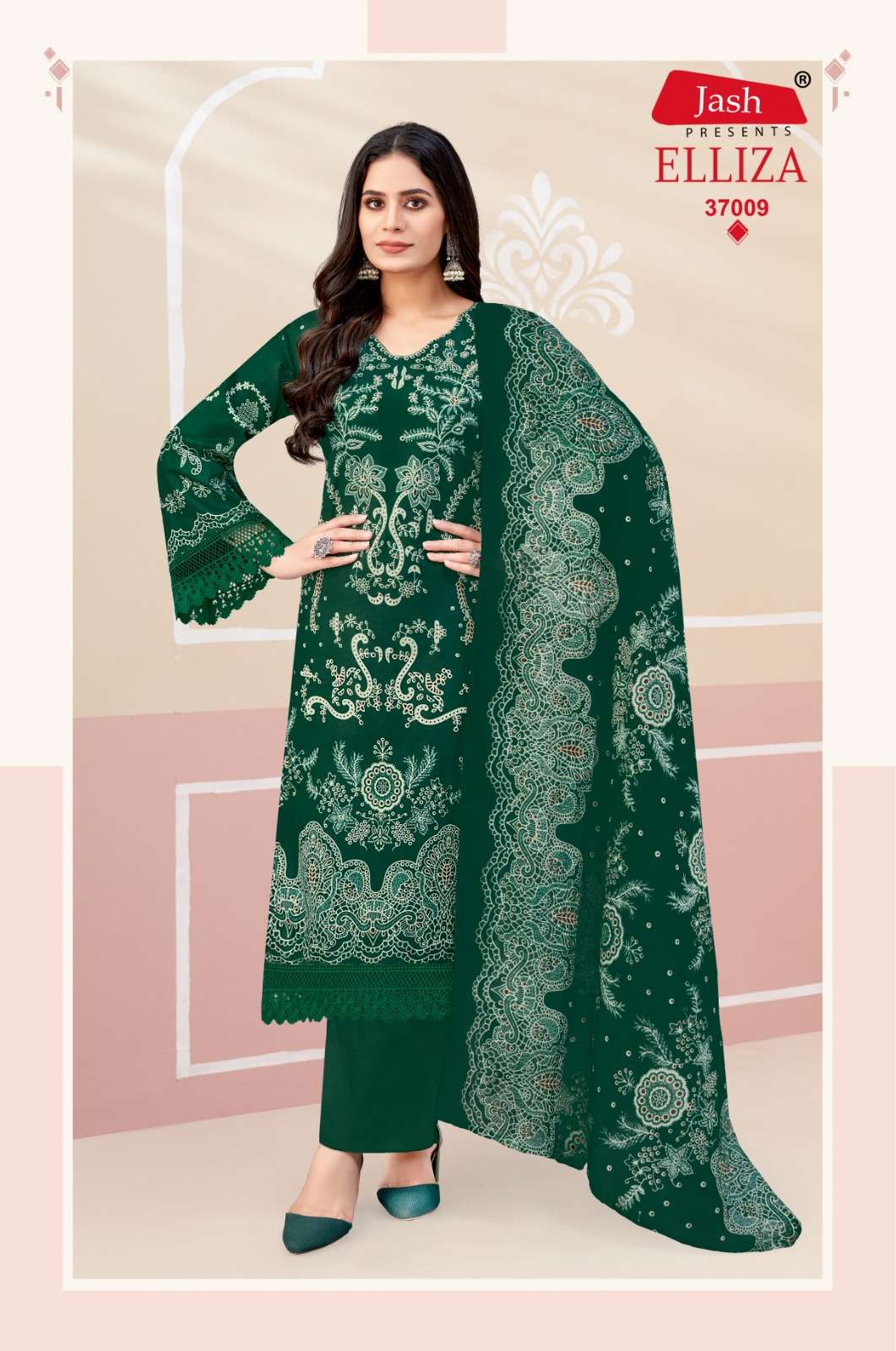 Elliza Vol 37 Jash Cotton Karachi Salwar Suits Wholesale Rate