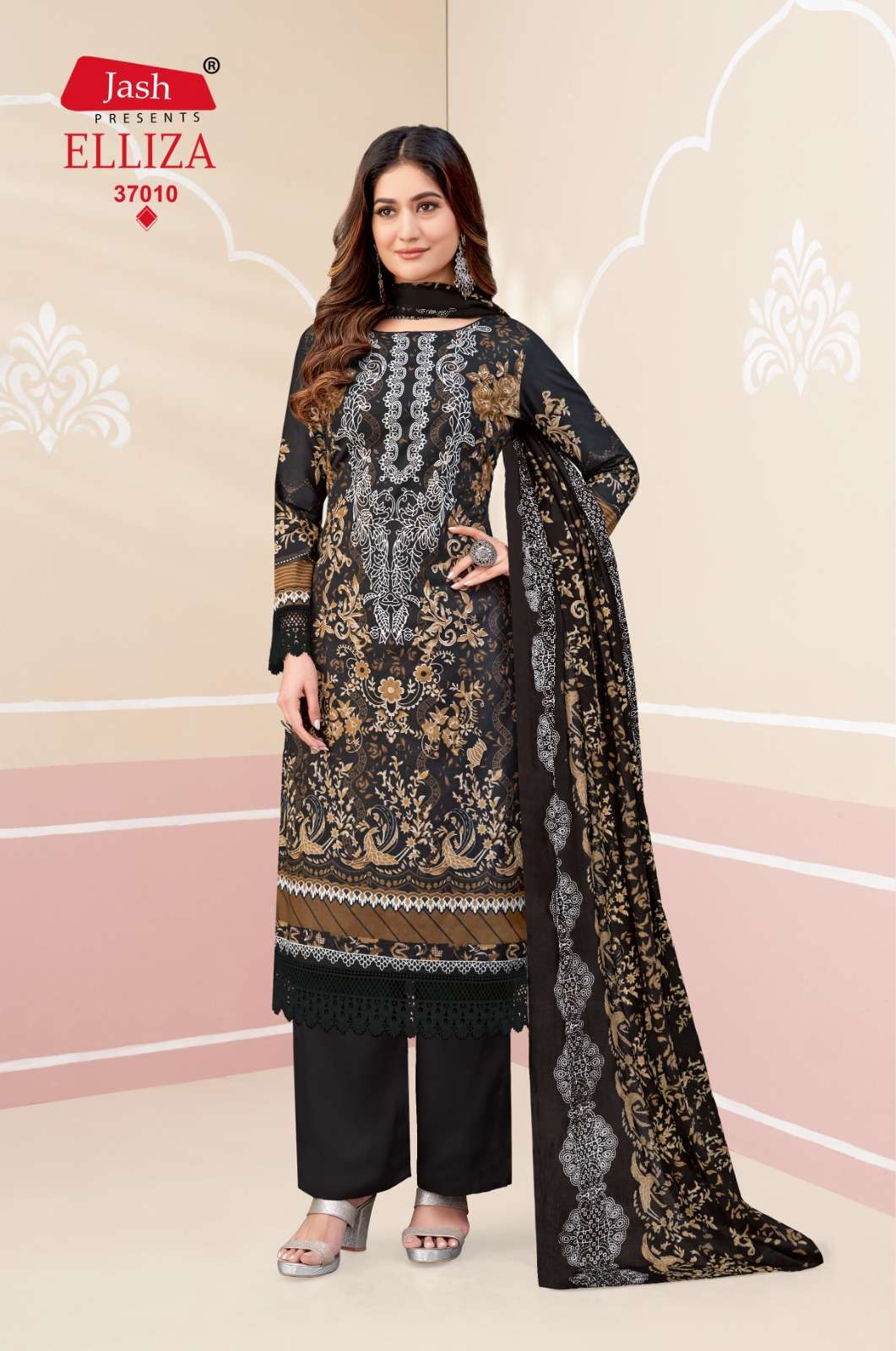 Elliza Vol 37 Jash Cotton Karachi Salwar Suits Wholesale Rate