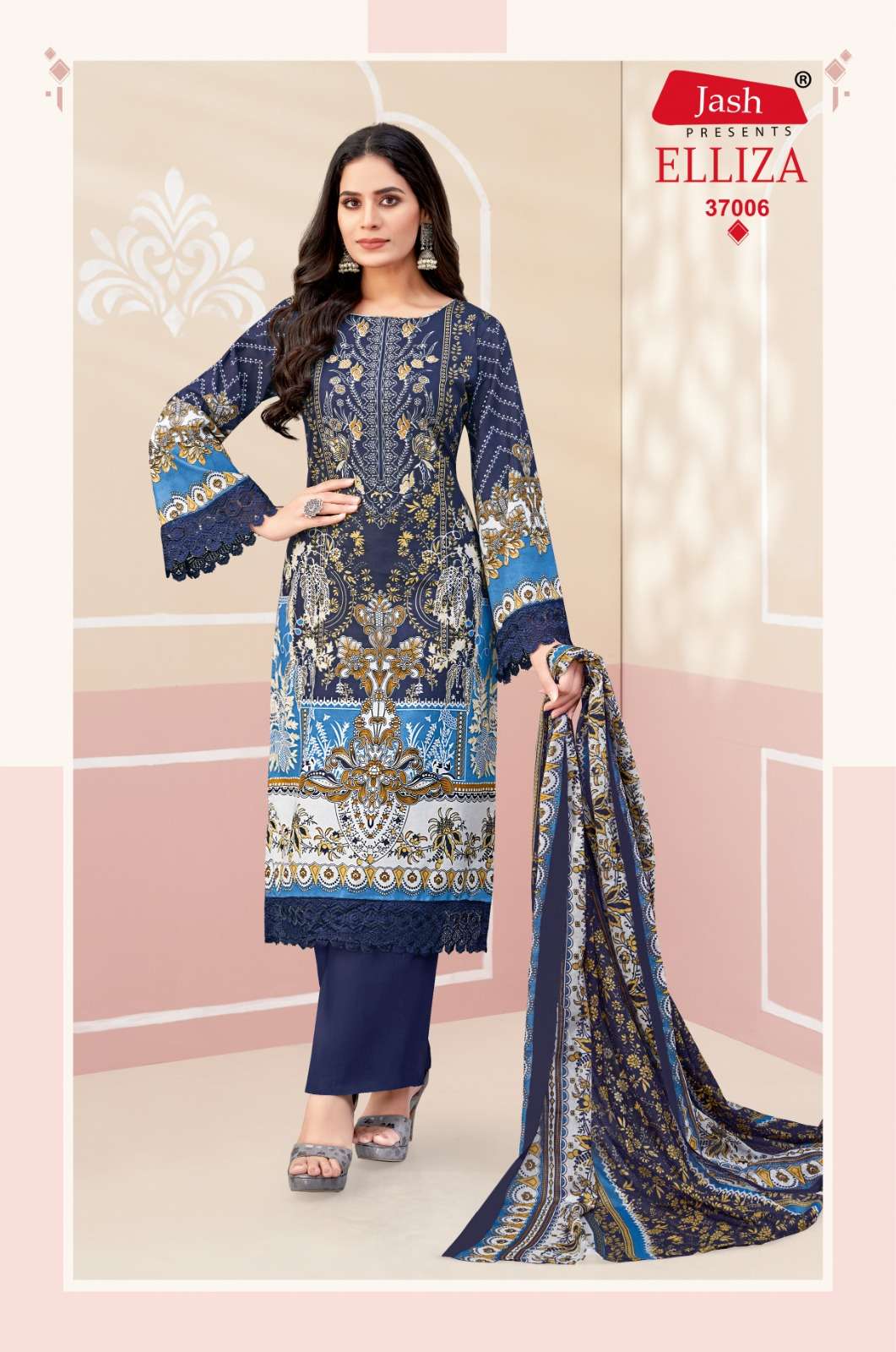 Elliza Vol 37 Jash Cotton Karachi Salwar Suits Wholesale Rate