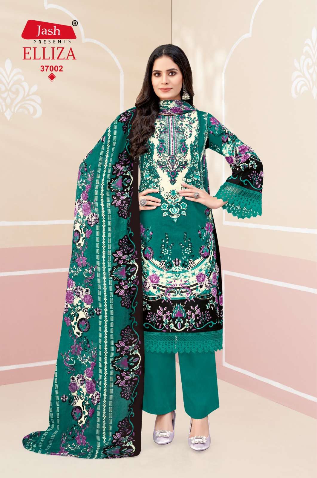 Elliza Vol 37 Jash Cotton Karachi Salwar Suits Wholesale Rate