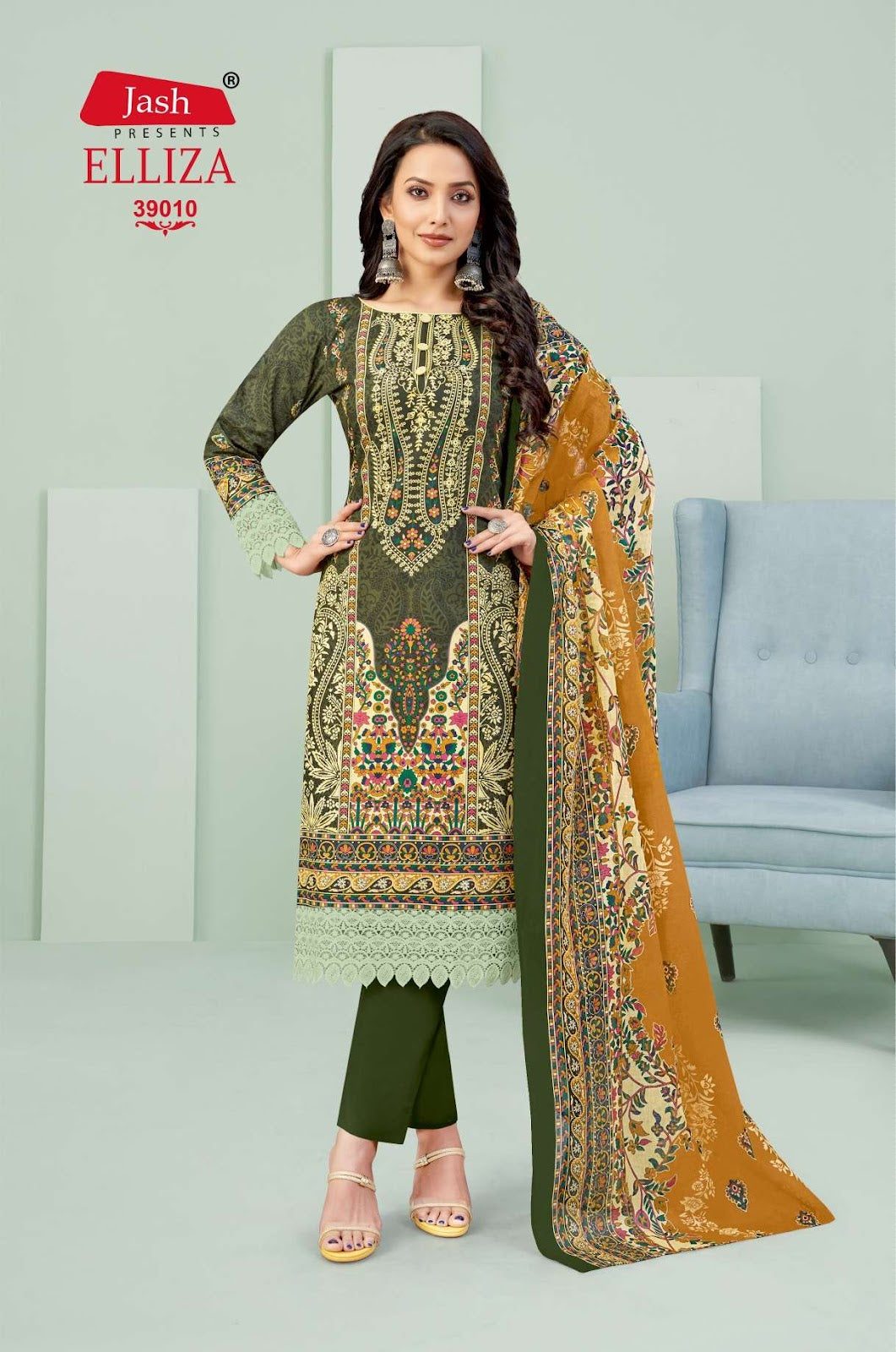 Elliza Vol 39 Jash Cotton Karachi Salwar Suits Manufacturer Ahmedabad