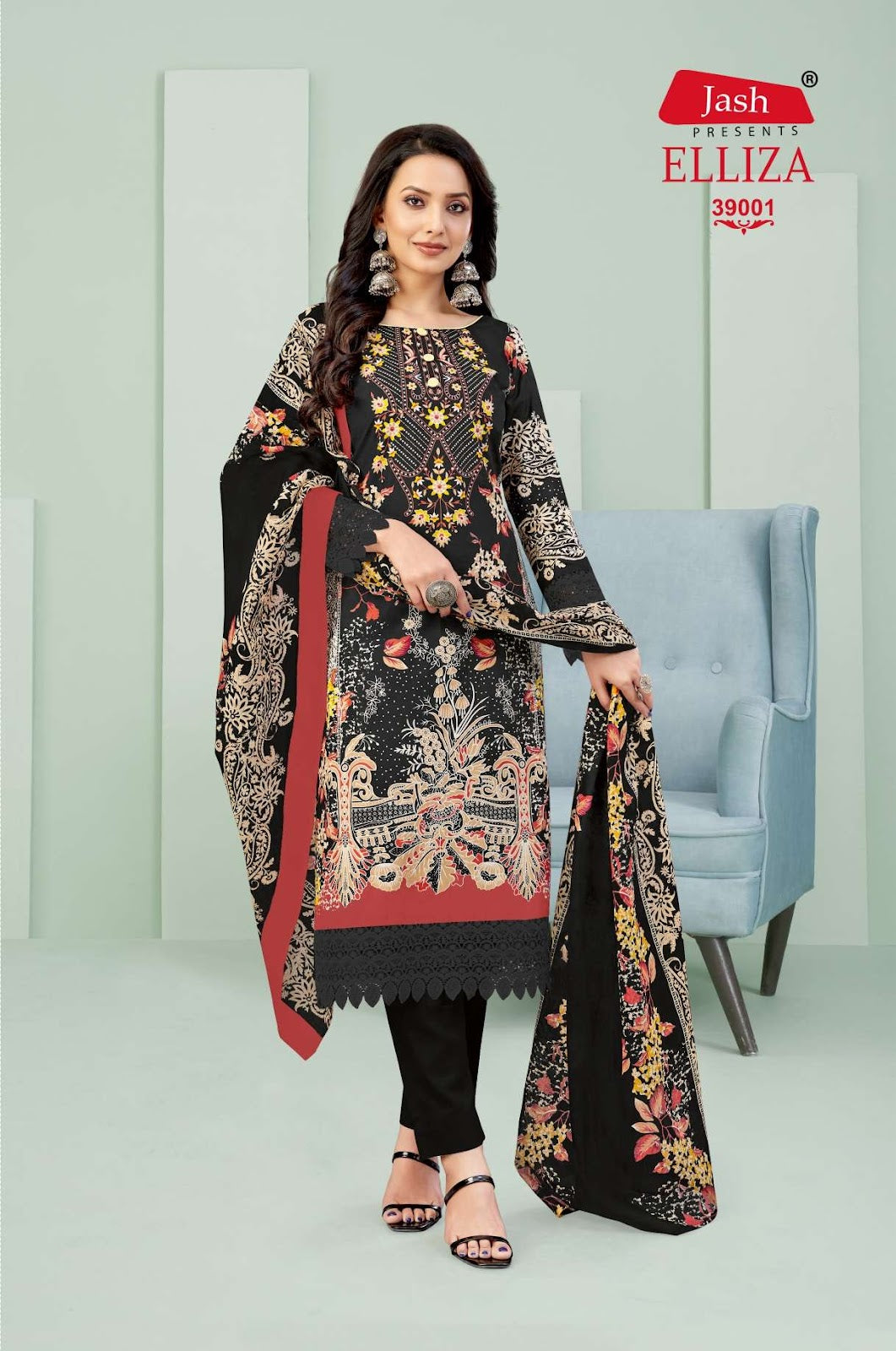 Elliza Vol 39 Jash Cotton Karachi Salwar Suits Manufacturer Ahmedabad