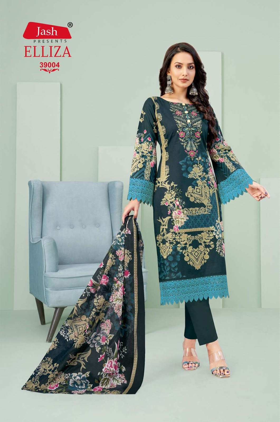 Elliza Vol 39 Jash Cotton Karachi Salwar Suits Manufacturer Ahmedabad