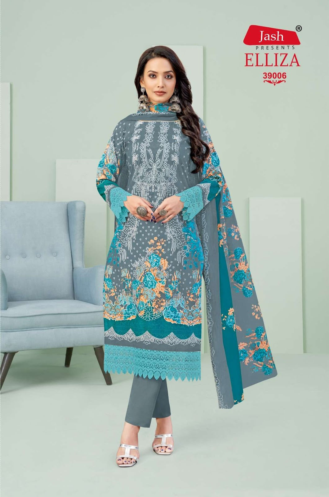 Elliza Vol 39 Jash Cotton Karachi Salwar Suits Manufacturer Ahmedabad
