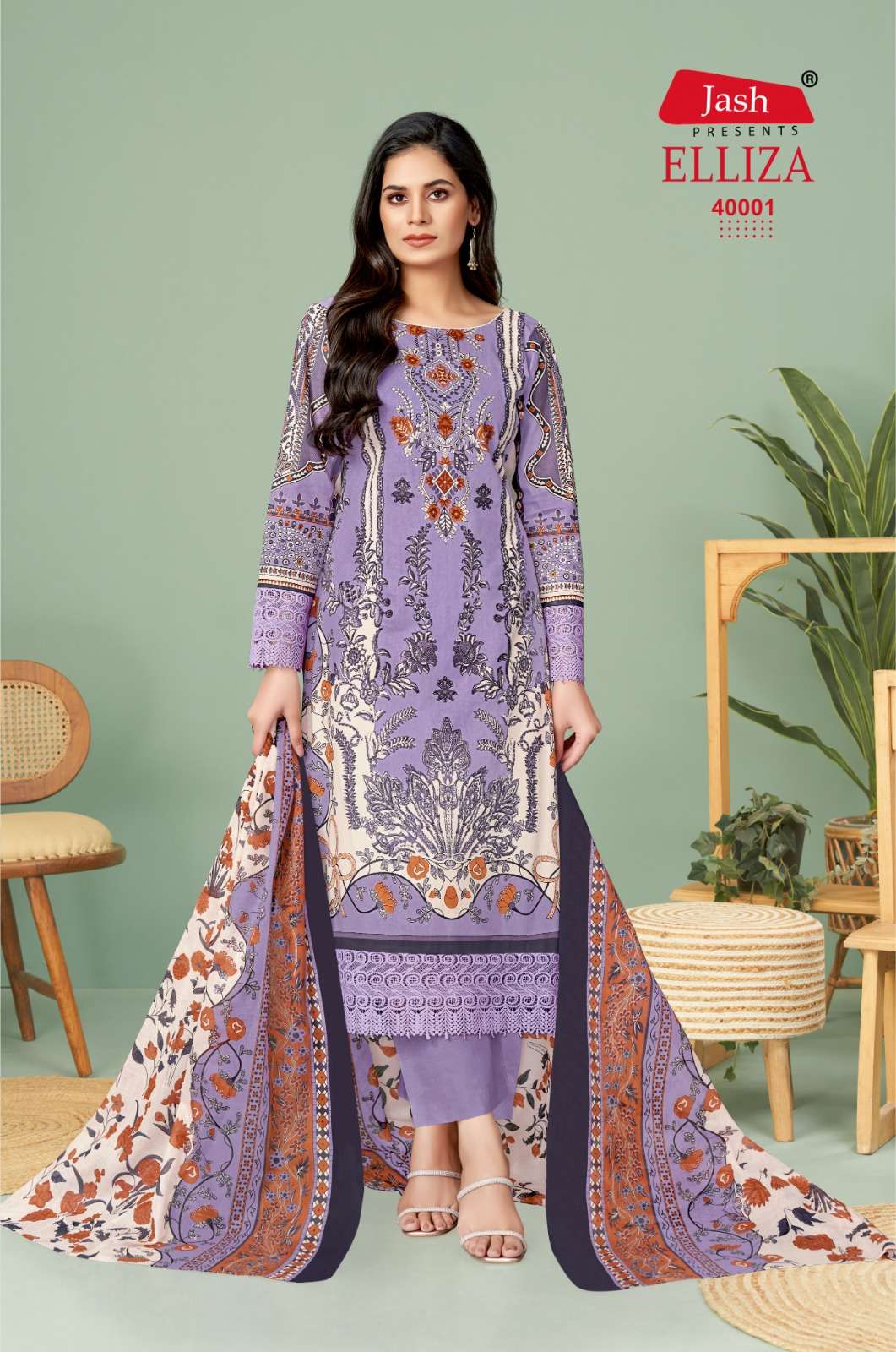 Elliza Vol 40 Jash Cotton Karachi Salwar Suits Manufacturer Ahmedabad