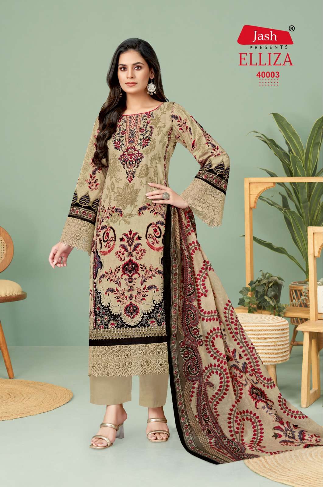 Elliza Vol 40 Jash Cotton Karachi Salwar Suits Manufacturer Ahmedabad