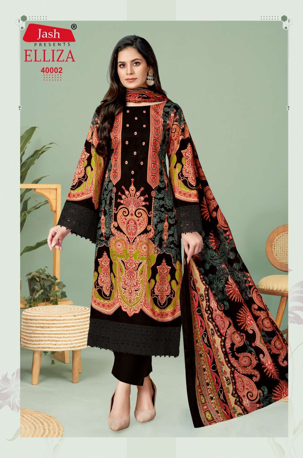 Elliza Vol 40 Jash Cotton Karachi Salwar Suits Manufacturer Ahmedabad