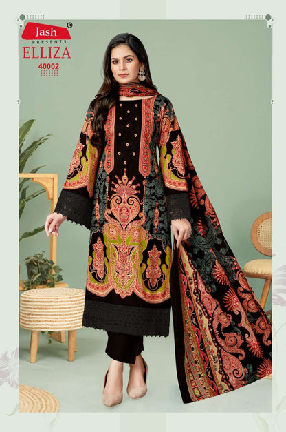 Elliza Vol 40 Jash Cotton Karachi Salwar Suits Manufacturer Ahmedabad