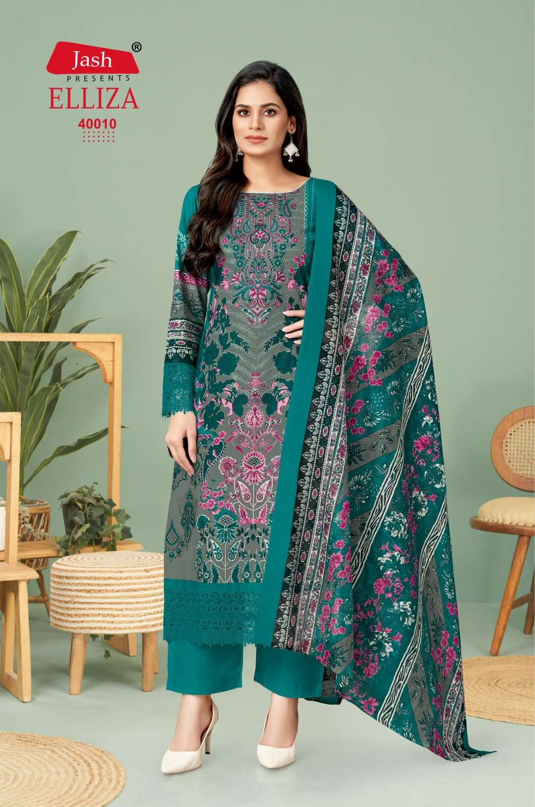 Elliza Vol 40 Jash Cotton Karachi Salwar Suits Manufacturer Ahmedabad