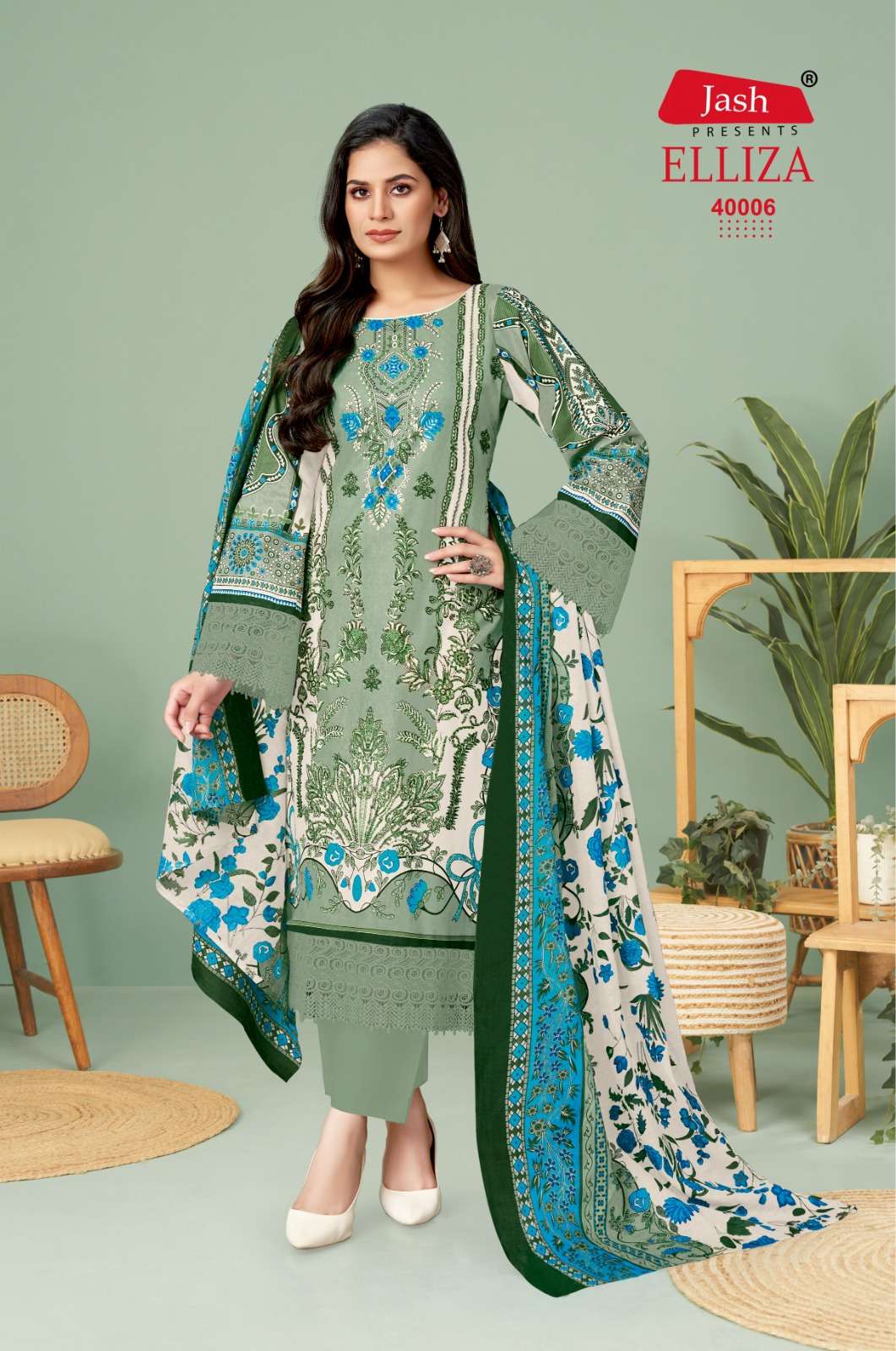 Elliza Vol 40 Jash Cotton Karachi Salwar Suits Manufacturer Ahmedabad