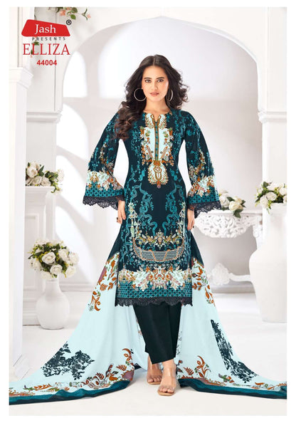 एलिज़ा वॉल्यूम 44 जैश कॉटन कराची सलवार सूट निर्यातक गुजरात