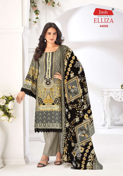 एलिज़ा वॉल्यूम 44 जैश कॉटन कराची सलवार सूट निर्यातक गुजरात