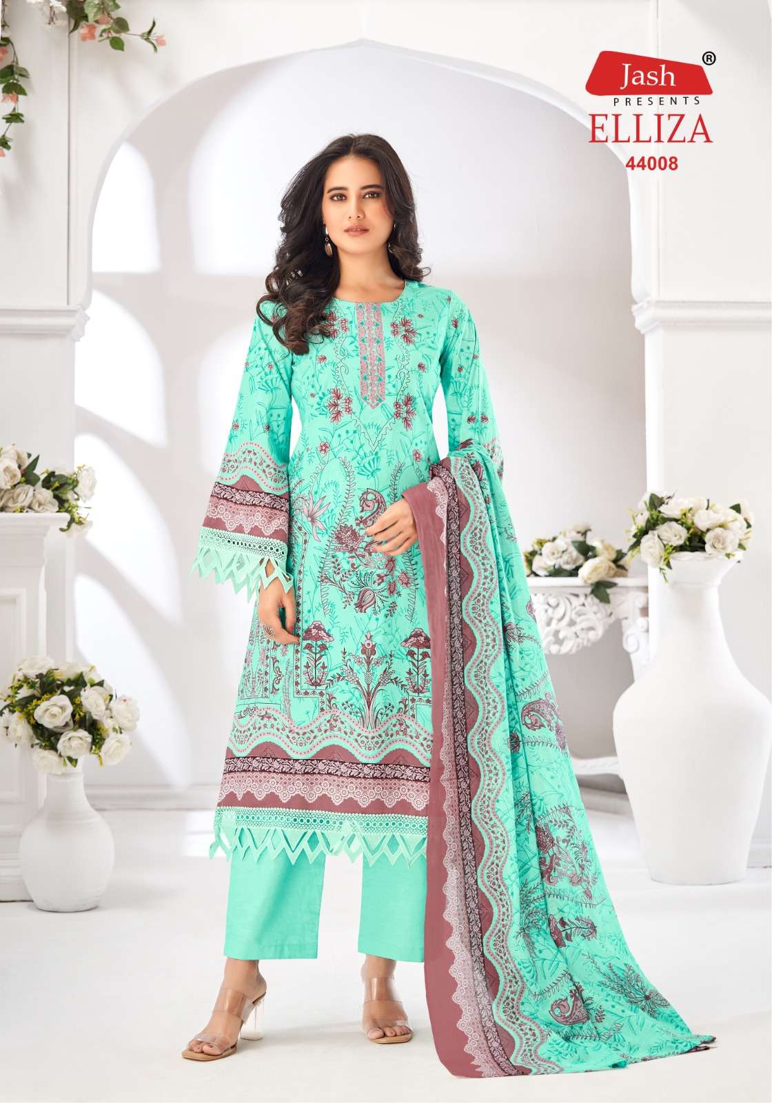 एलिज़ा वॉल्यूम 44 जैश कॉटन कराची सलवार सूट निर्यातक गुजरात