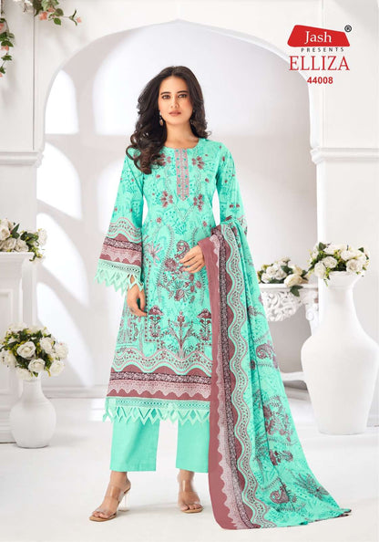 एलिज़ा वॉल्यूम 44 जैश कॉटन कराची सलवार सूट निर्यातक गुजरात