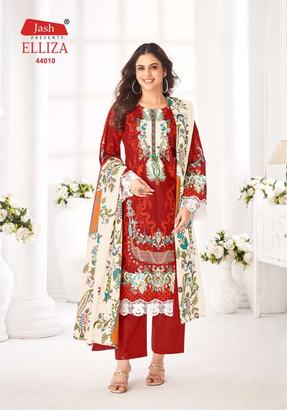 एलिज़ा वॉल्यूम 44 जैश कॉटन कराची सलवार सूट निर्यातक गुजरात