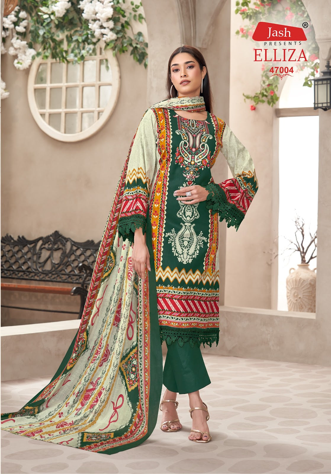 Elliza Vol 47 Jash Lawn Karachi Salwar Suits Wholesaler