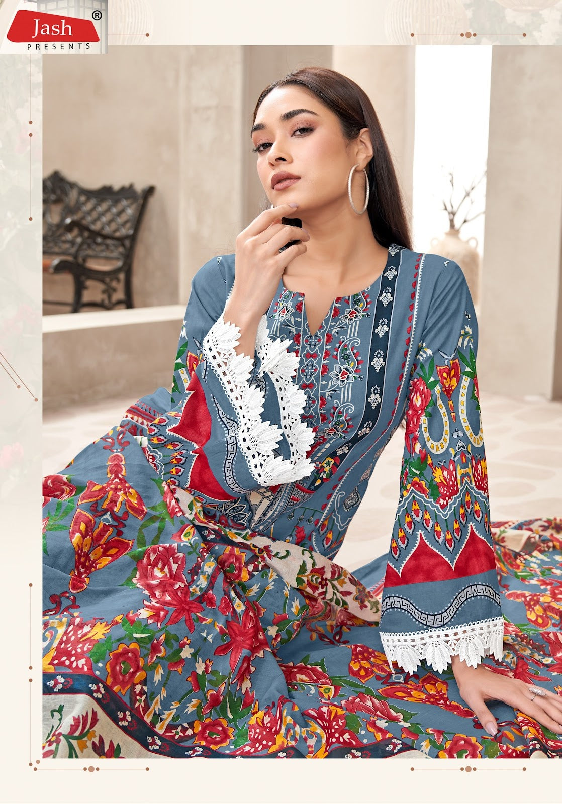 Elliza Vol 47 Jash Lawn Karachi Salwar Suits Wholesaler