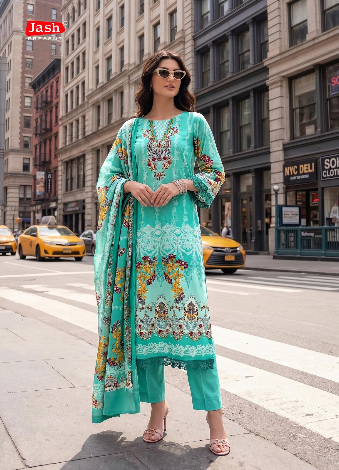 Elliza Vol 56 Jash Mix Cotton Karachi Salwar Suits Wholesaler