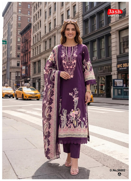 Elliza Vol 56 Jash Mix Cotton Karachi Salwar Suits Wholesaler