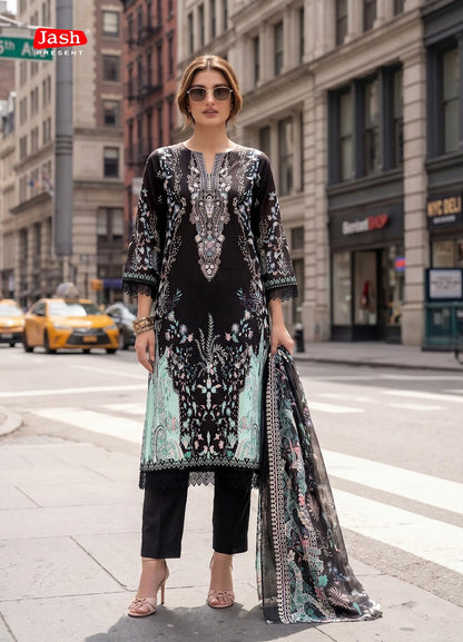Elliza Vol 56 Jash Mix Cotton Karachi Salwar Suits Wholesaler