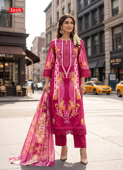 Elliza Vol 56 Jash Mix Cotton Karachi Salwar Suits Wholesaler