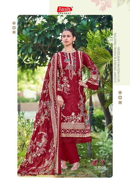 Elliza Vol 57 Jash Lawn Karachi Salwar Suits Supplier India