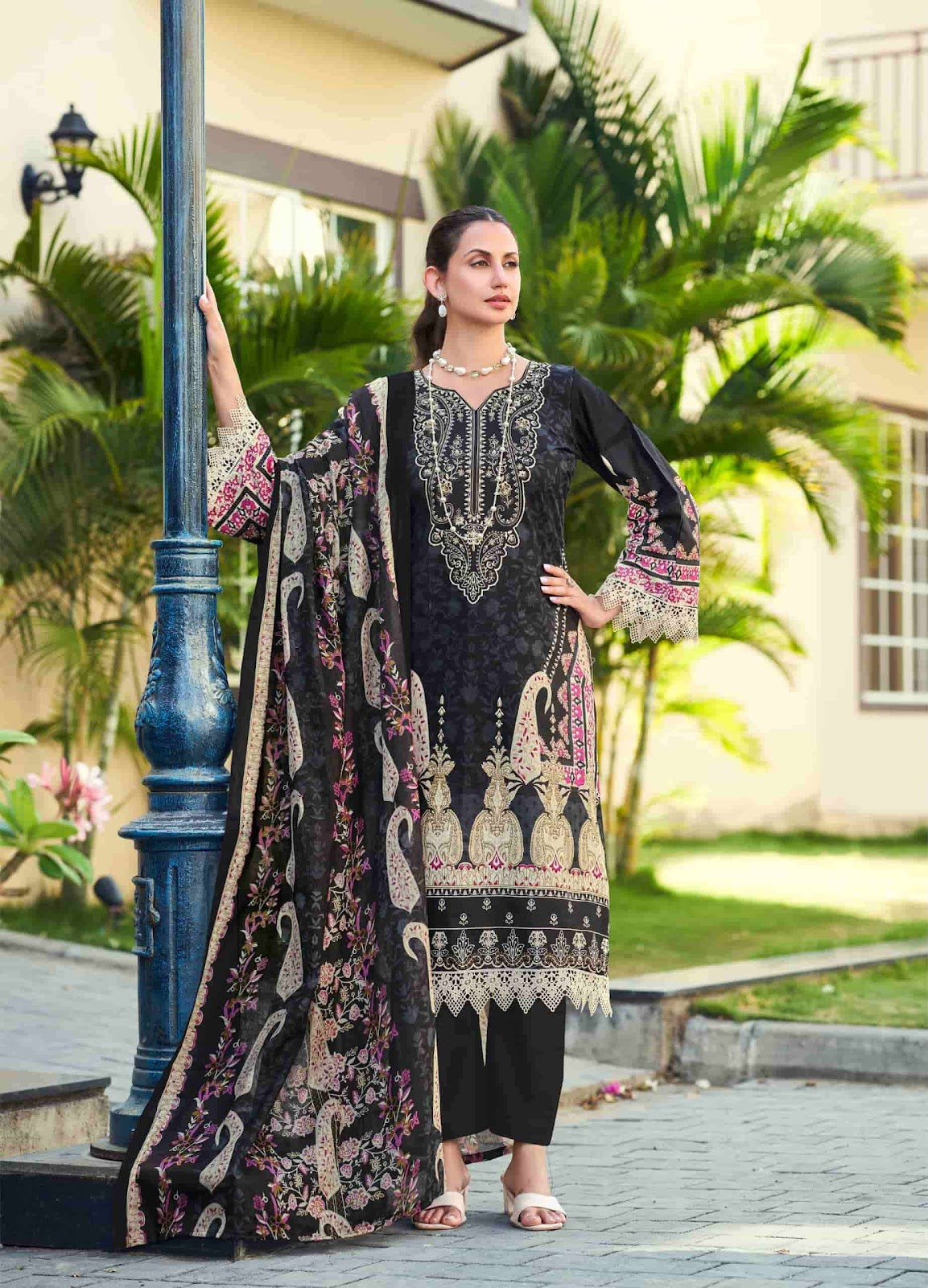 Elliza Vol 57 Jash Lawn Karachi Salwar Suits Supplier India