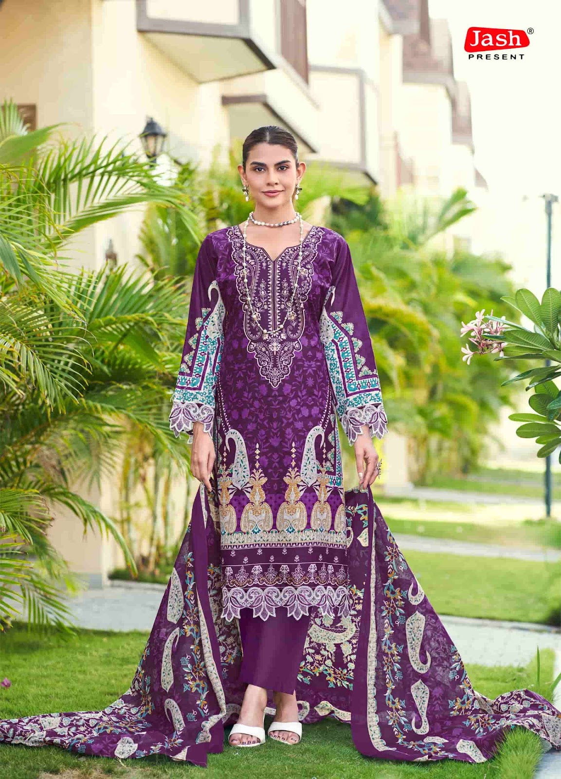 Elliza Vol 57 Jash Lawn Karachi Salwar Suits Supplier India