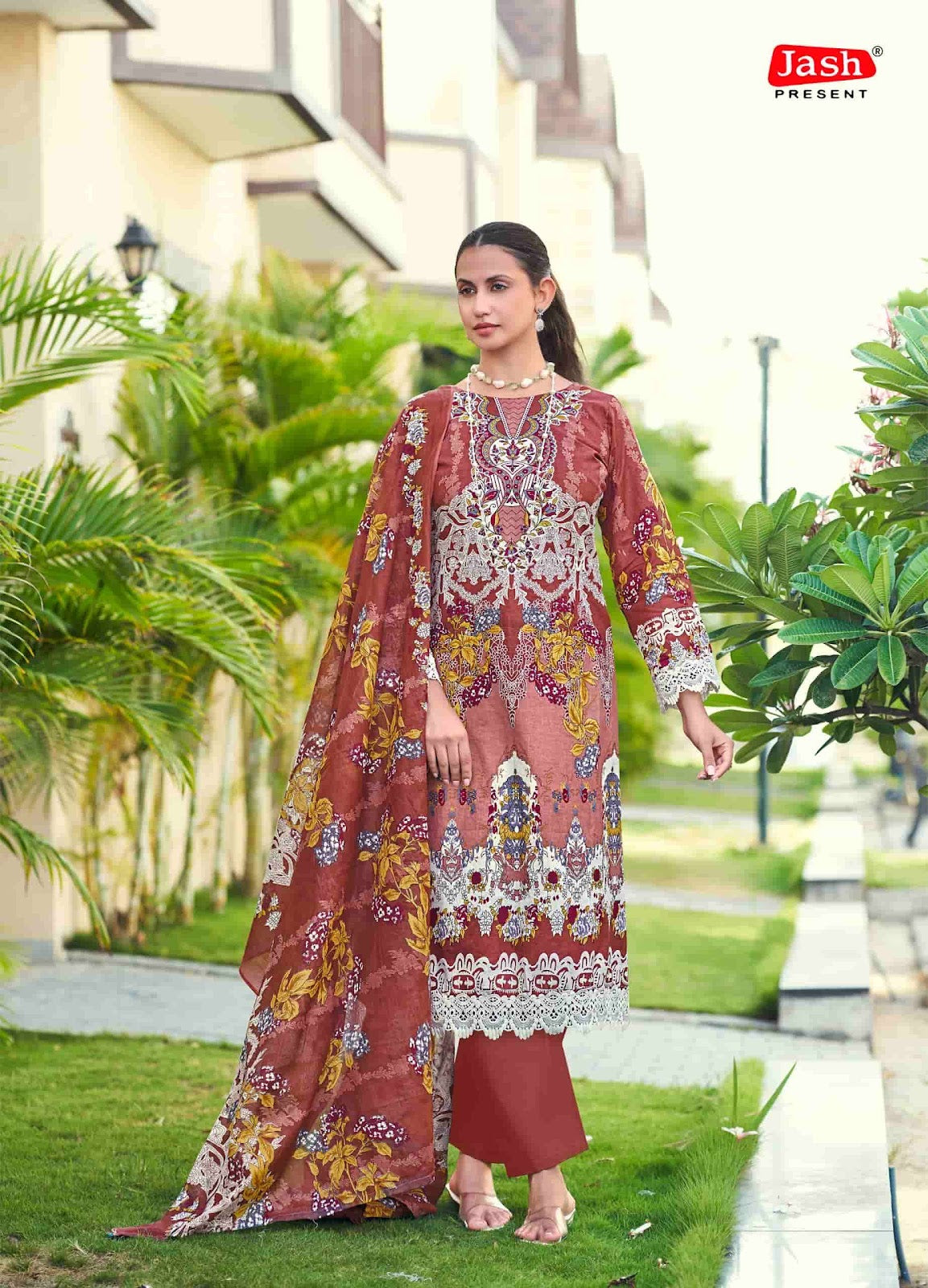 Elliza Vol 57 Jash Lawn Karachi Salwar Suits Supplier India