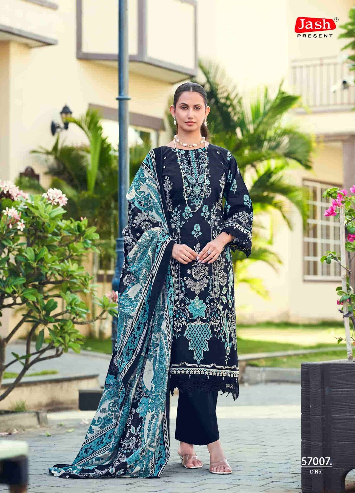 Elliza Vol 57 Jash Lawn Karachi Salwar Suits Supplier India