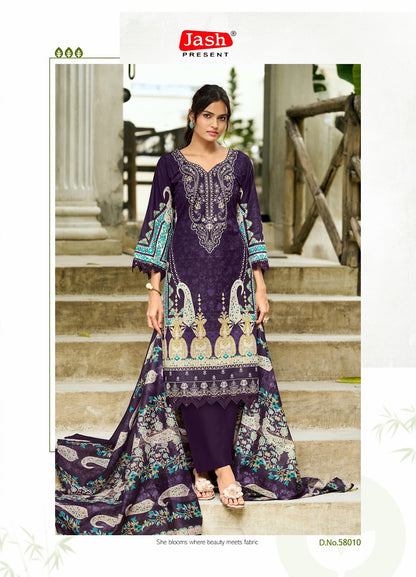 Elliza Vol 58 Jash Lawn Cotton Karachi Salwar Suits Manufacturer
