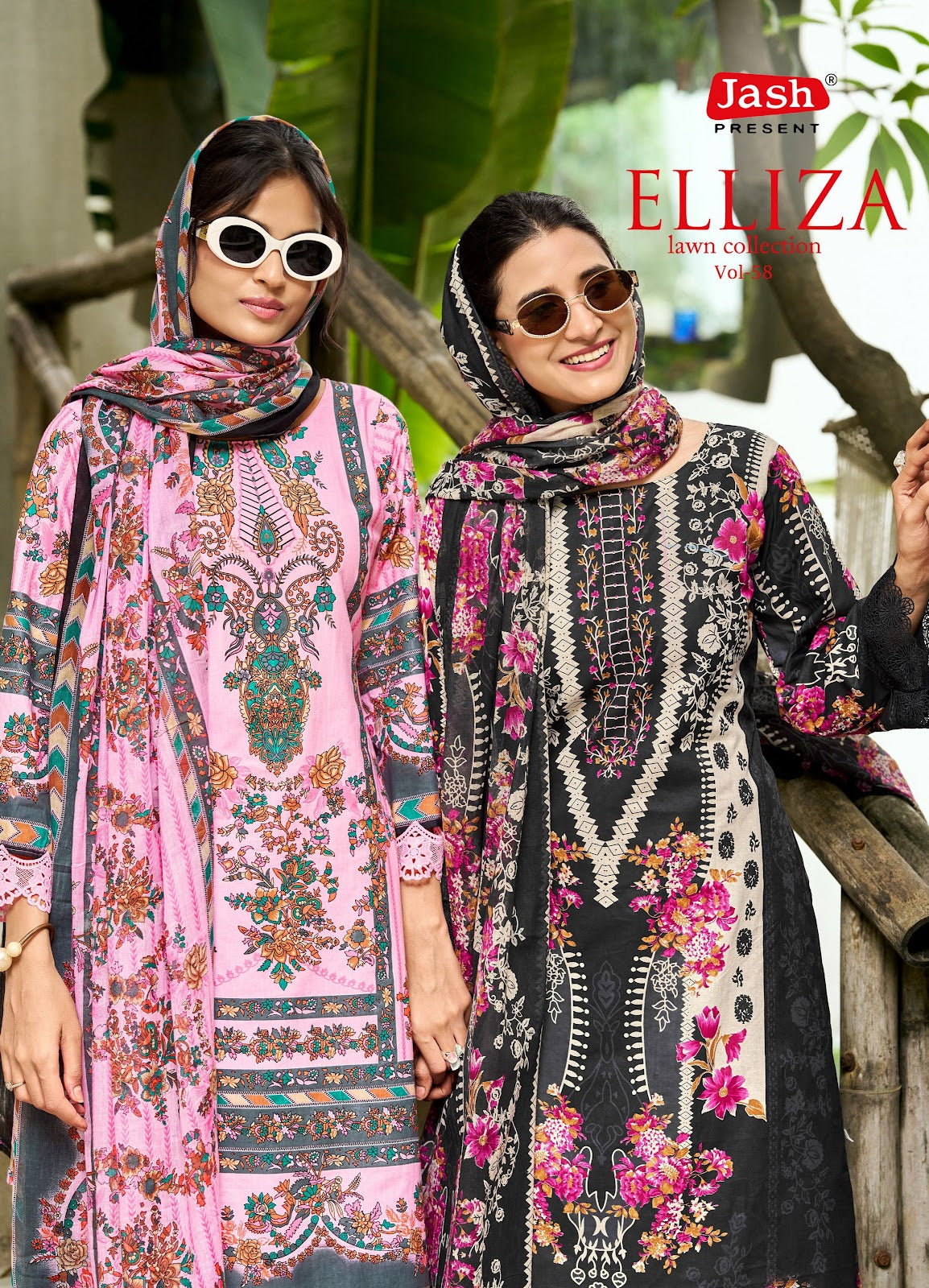 Elliza Vol 58 Jash Lawn Cotton Karachi Salwar Suits Manufacturer