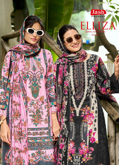 Elliza Vol 58 Jash Lawn Cotton Karachi Salwar Suits Manufacturer
