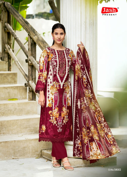 Elliza Vol 58 Jash Lawn Cotton Karachi Salwar Suits Manufacturer